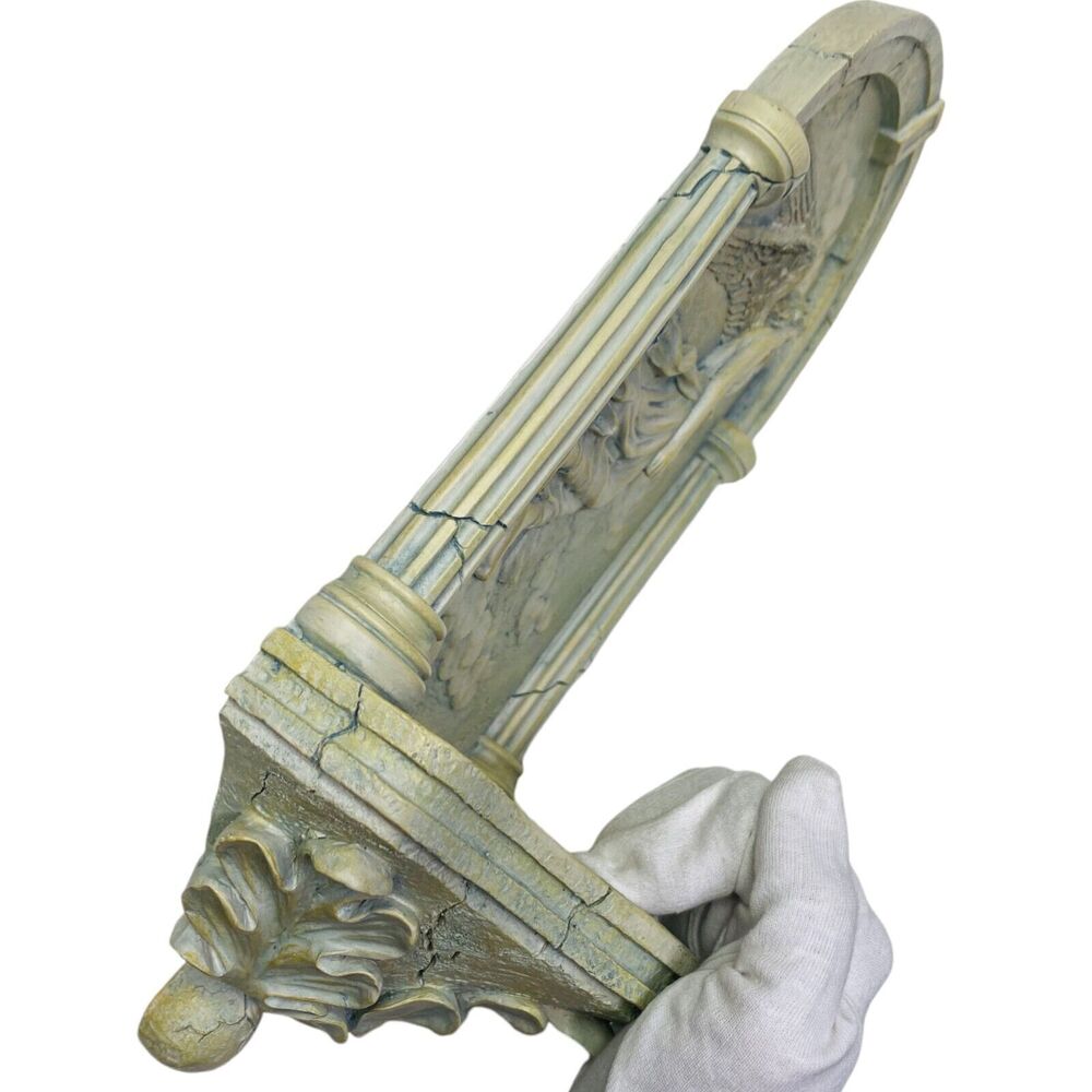 Art Nouveau Wall Plaque Angel Candle Holder Resin Plaster Serenity Decoration - Picture 8 of 14
